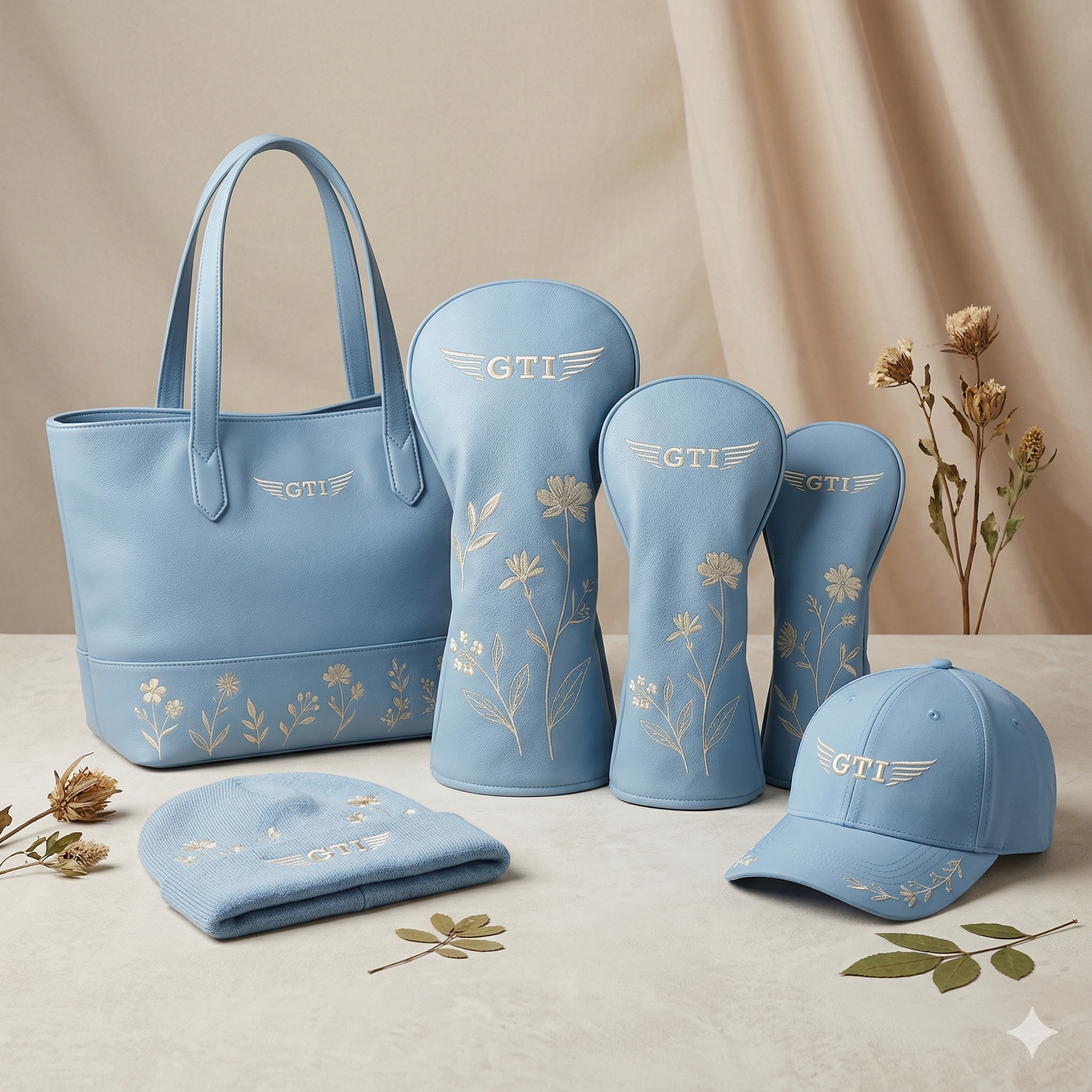GTI Botanical Collection — sky blue floral