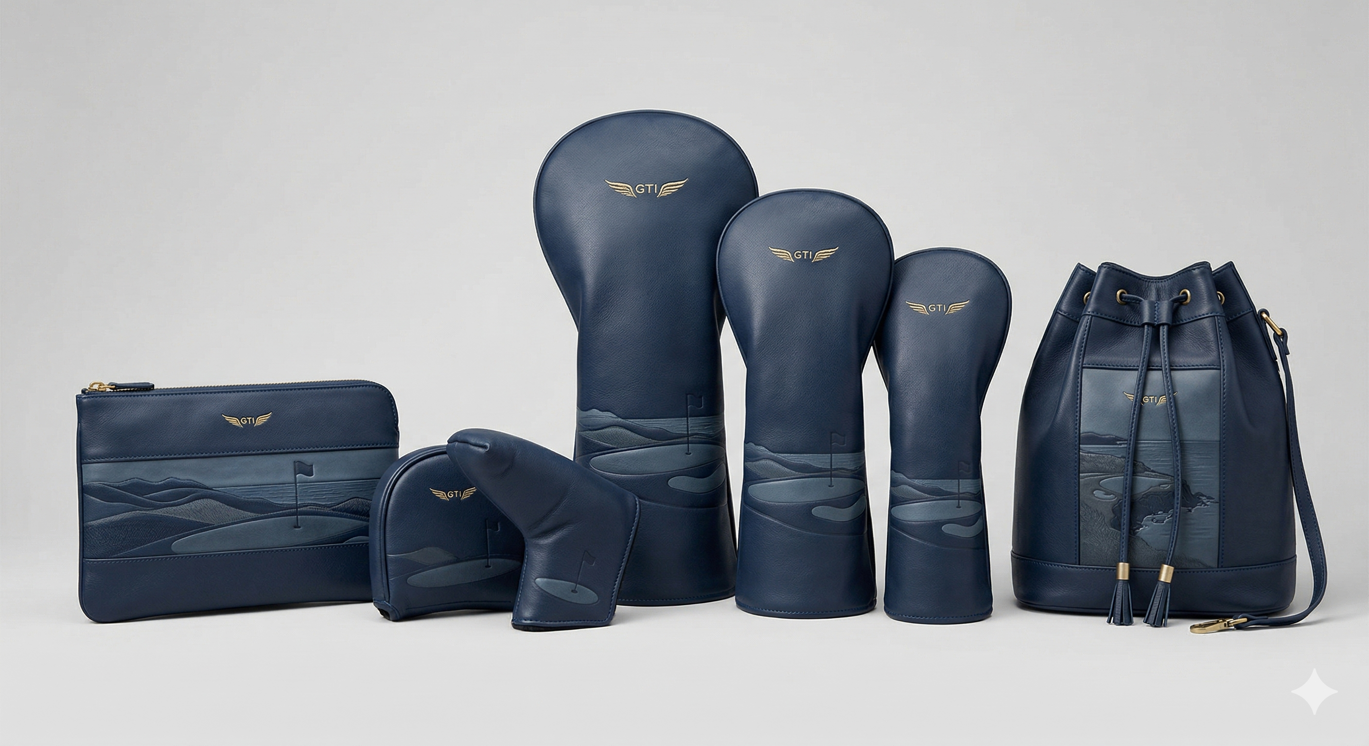 GTI Dunes Collection — navy tonal embossed